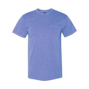 7415 Next Level Inspired Dye Short Sleeve Pocket Crew Peri Blue