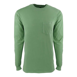 7451 Next Level Inspired Dye Long Sleeve Pocket Crew Clover