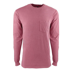 7451 Next Level Inspired Dye Long Sleeve Pocket Crew Smoked Paprika