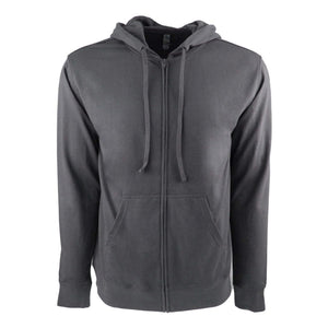 9601 Next Level Unisex Laguna Full-Zip Hoodie Heavy Metal/ Heavy Metal