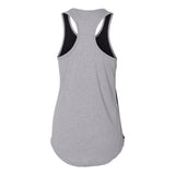 1534 Next Level Women’s Ideal Colorblocked Racerback Tank Black/ Heather Grey