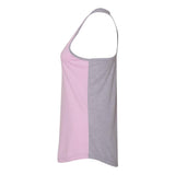 1534 Next Level Women’s Ideal Colorblocked Racerback Tank Lilac/ Heather Grey