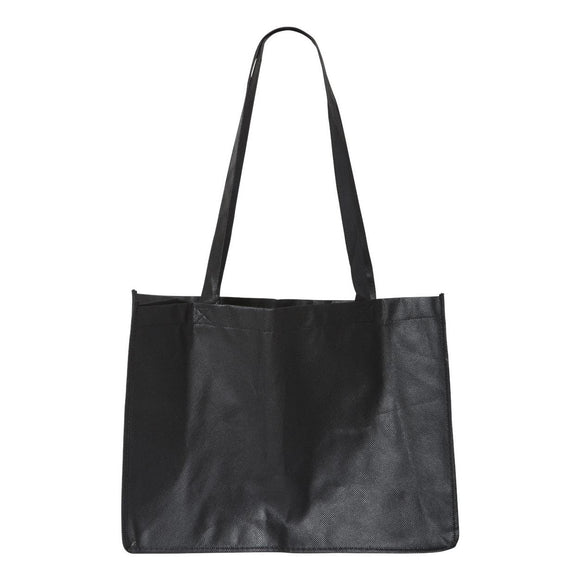 A134 Liberty Bags Non-Woven Deluxe Junior Tote Black