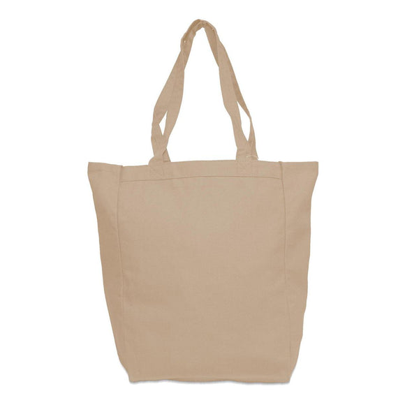 9861 Liberty Bags Allison Cotton Canvas Tote Natural