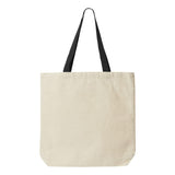 9868 Liberty Bags Jennifer Cotton Canvas Tote Natural/ Black