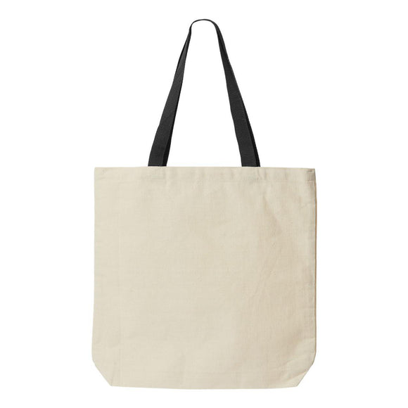 9868 Liberty Bags Jennifer Cotton Canvas Tote Natural/ Black