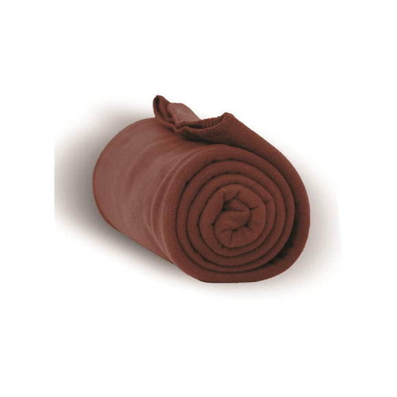 8700 Alpine Fleece Fleece Throw Blanket Brown