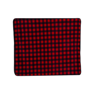 8702 Alpine Fleece Polyester/Nylon Patterned Picnic Blanket Red Buffalo