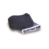 8707 Alpine Fleece Micro Coral Fleece Blanket Navy