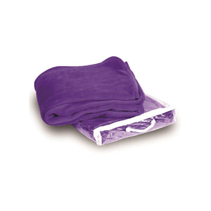 8707 Alpine Fleece Micro Coral Fleece Blanket Purple