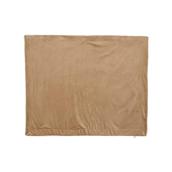 8712 Alpine Fleece Micro Mink Sherpa Blanket Camel