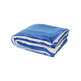 8712 Alpine Fleece Micro Mink Sherpa Blanket Royal