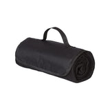 8718 Alpine Fleece Roll Up Blanket Black