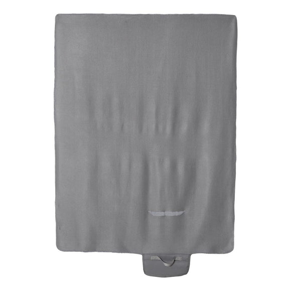 8718 Alpine Fleece Roll Up Blanket Grey