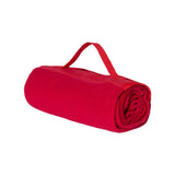 8718 Alpine Fleece Roll Up Blanket Red