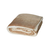 8726 Alpine Fleece Oversized Mink Sherpa Blanket Camel