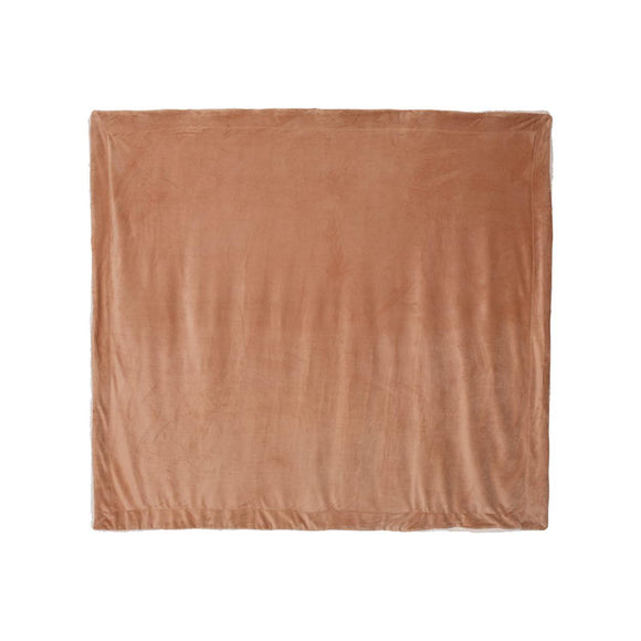 8726 Alpine Fleece Oversized Mink Sherpa Blanket Camel