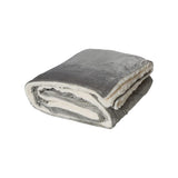 8726 Alpine Fleece Oversized Mink Sherpa Blanket Grey