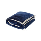 8726 Alpine Fleece Oversized Mink Sherpa Blanket Navy