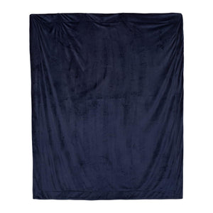 8726 Alpine Fleece Oversized Mink Sherpa Blanket Navy