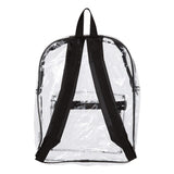 7010 Liberty Bags Clear PVC Backpack Black