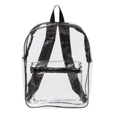 7010 Liberty Bags Clear PVC Backpack Black