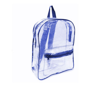 7010 Liberty Bags Clear PVC Backpack Royal