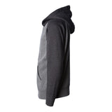 PRM15YSBZ Independent Trading Co. Youth Lightweight Special Blend Raglan Zip Hood Nickel/ Carbon