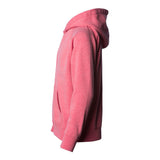 PRM15YSBZ Independent Trading Co. Youth Lightweight Special Blend Raglan Zip Hood Pomegranate