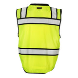 S5006-5007 Kishigo High Performance Surveyors Snap Vest Lime