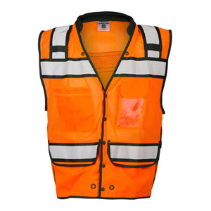 S5006-5007 Kishigo High Performance Surveyors Snap Vest Orange