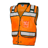 S5006-5007 Kishigo High Performance Surveyors Snap Vest Orange