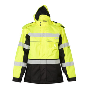 JS140-141 Kishigo Premium Black Series® Parka Lime