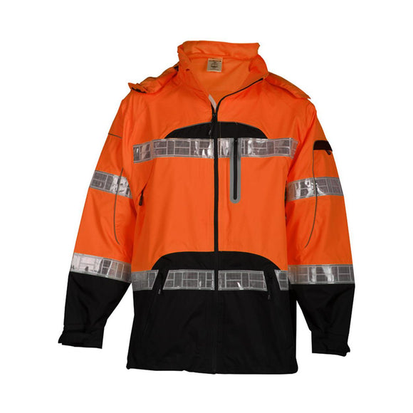 RWJ106-107 Kishigo Premium Black Series® Rainwear Jacket Orange