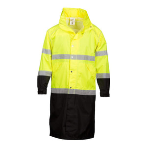 RWJ108-109 Kishigo Premium Brilliant Series® Long Rain Coat Lime