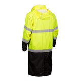 RWJ108-109 Kishigo Premium Brilliant Series® Long Rain Coat Lime