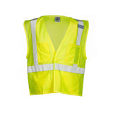 1083-1084 Kishigo 4 Pocket Hook and Loop Mesh Vest Lime