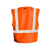 1083-1084 Kishigo 4 Pocket Hook and Loop Mesh Vest Orange