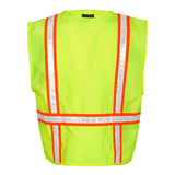 1091-1092 Kishigo Multi-Pocket Surveyors Vest Lime