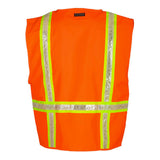 1091-1092 Kishigo Multi-Pocket Surveyors Vest Orange