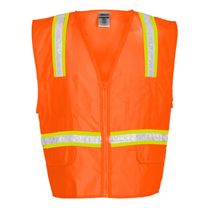 1091-1092 Kishigo Multi-Pocket Surveyors Vest Orange