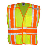 1166B-1167 Kishigo 4 Season Breakaway Vest Lime