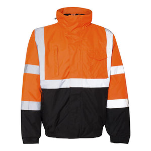 JS121-122 Kishigo Economy Bomber Jacket Orange