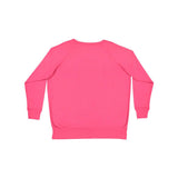 3862 LAT Women's Curvy Slouchy Pullover Hot Pink