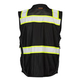 B500 Kishigo EV Series® Enhanced Visibility Professional Utility Vest Black/ Lime