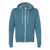 3739 BELLA + CANVAS Sponge Fleece Full-Zip Hoodie Heather Deep Teal