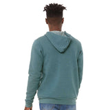 3739 BELLA + CANVAS Sponge Fleece Full-Zip Hoodie Heather Deep Teal