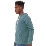 3739 BELLA + CANVAS Sponge Fleece Full-Zip Hoodie Heather Deep Teal