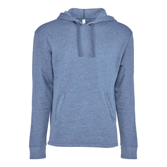 9300 Next Level Unisex Malibu Welt Pocket Hoodie Heather Bay Blue