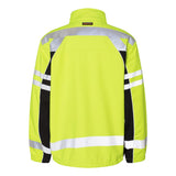 JS137-138 Kishigo Premium Black Series® Class 3 Soft Shell Jacket Lime